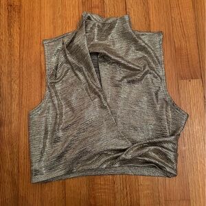 Significant Other  Crop Top Size 6 US Metallic Bronze (#4)